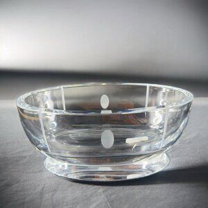 Baccarat Tranquility Clear Crystal Bowl Discontinued‎ Original Store Sticker VTG